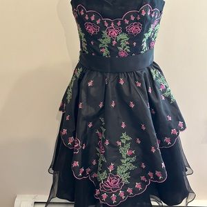Betsey Johnson Evening prom/evening/party vintage embroidered dress